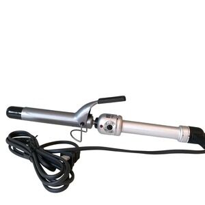 Hot Tools Professional HTP06 1 Inch Curling Iron Silver 450F Variable Heat